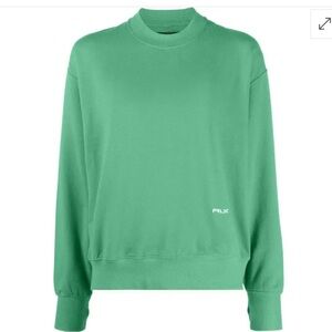 RLX Ralph Lauren Limited Ed. Embroidered-Logo Crewneck Sweatshirt, Green, SM NWT